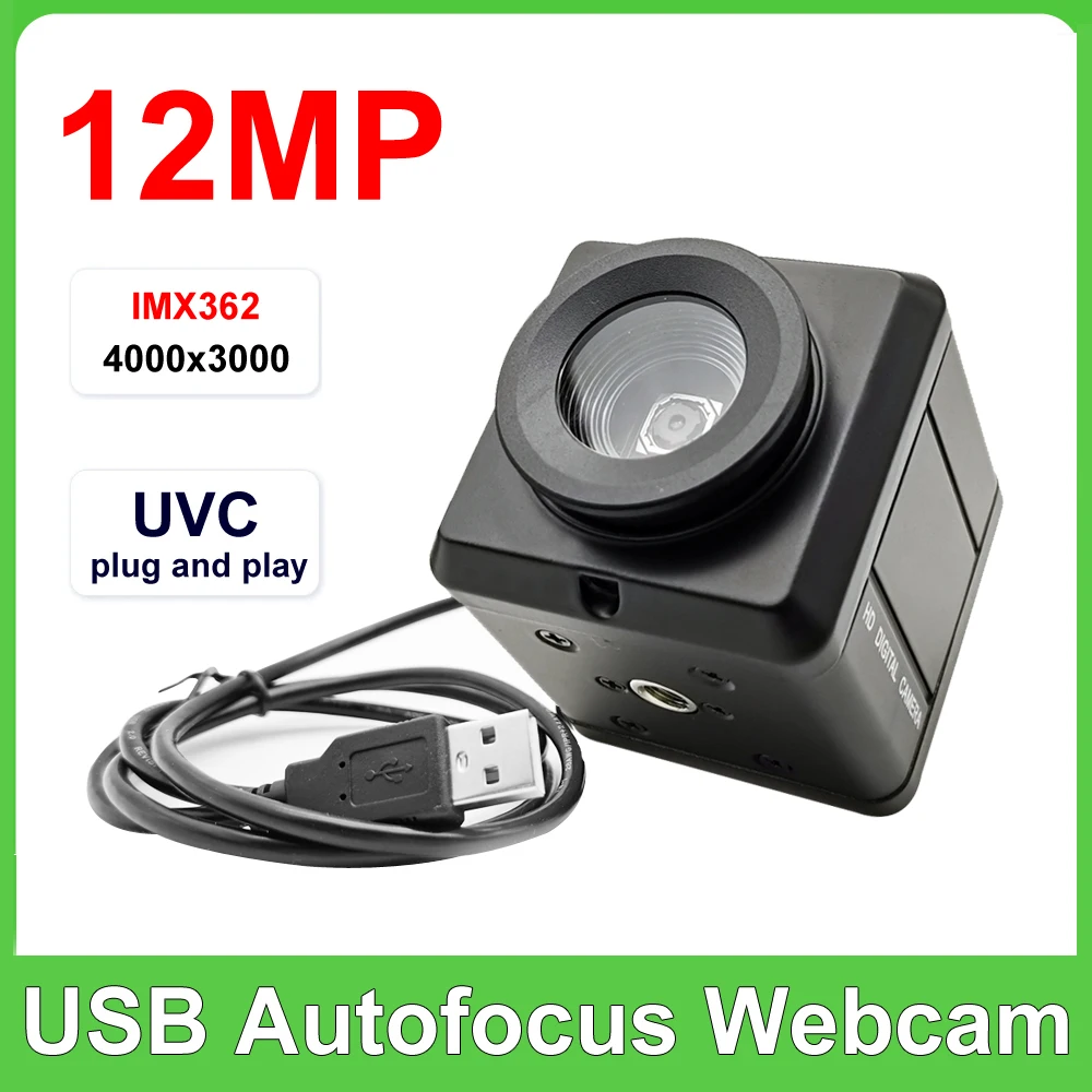 Câmera industrial da caixa do autofoco mini USB, 12MP, CCD, sensor IMX362, OTG, UVC, plug and play, exploração do documento Câmera industrial da caixa do autofoco mini USB, 12MP, CCD, sensor IMX362, OTG, UVC, plug and play, exploração do documento