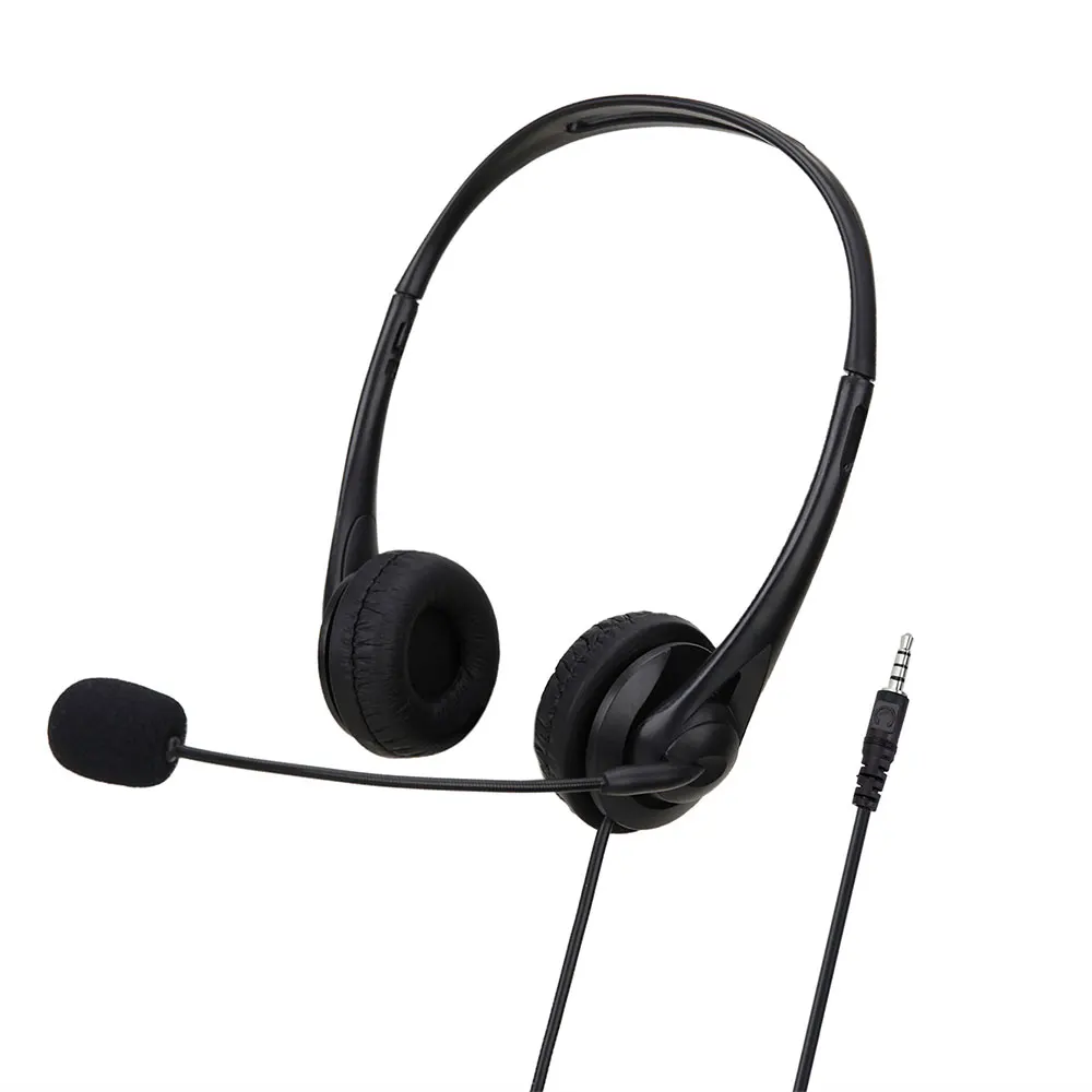 Fone de ouvido para computador, 3.5mm/usb, com cancelamento de ruído, microfone, rede de bate-papo, ensino, videoconferência, estéreo, com fio