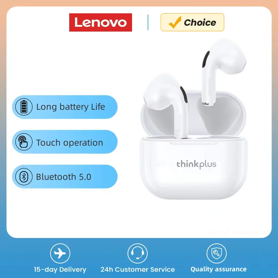 Lenovo-LP40 Auscultadores Sem Fio, TWS Fones De Ouvido Bluetooth, Touch Control, Sport Headset, Fones De Ouvido Estéreo Para Telefone, Android, Original Lenovo-LP40 Auscultadores Sem Fio, TWS Fones De Ouvido Bluetooth, Touch Control, Sport Headset, Fones De Ouvido Estéreo Para Telefone, Android, Original