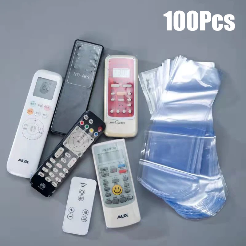 100 pçs transparente ar condicionado/smart tv controle remoto capa protetora à prova de poeira à prova ddustágua controle remoto filme termo retrátil 100 pçs transparente ar condicionado/smart tv controle remoto capa protetora à prova de poeira à prova ddustágua controle remoto filme termo retrátil