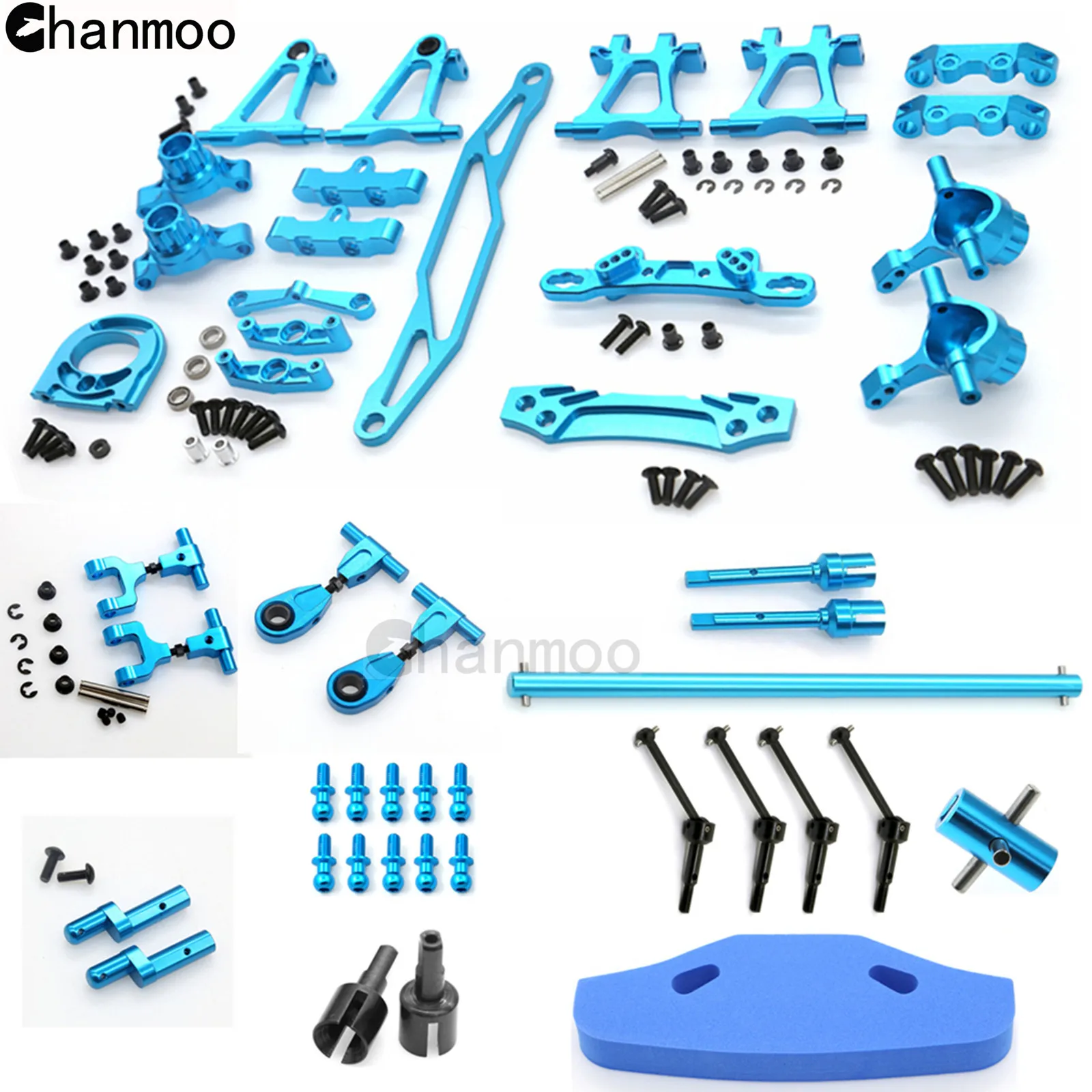 TT-02 kit de acessórios modificação metal braço oscilante copo direção cvd pára-choques base do motor para 1/10 rc carro tamiya tt02 atualizar peças TT-02 kit de acessórios modificação metal braço oscilante copo direção cvd pára-choques base do motor para 1/10 rc carro tamiya tt02 atualizar peças