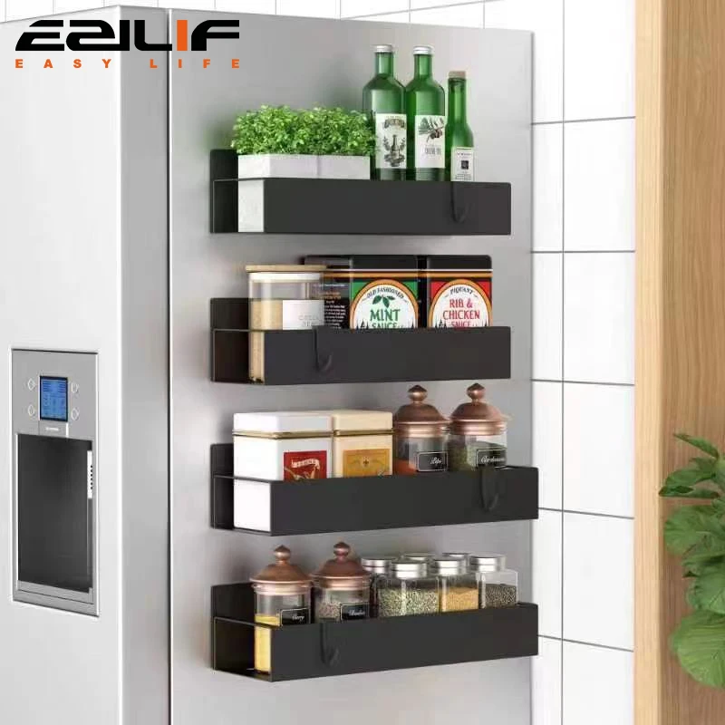 2/4pc prateleira de armazenamento magnética cozinha do agregado familiar geladeira máquina de lavar rack de armazenamento de suspensão lateral, armazenamento multifuncional 2/4pc prateleira de armazenamento magnética cozinha do agregado familiar geladeira máquina de lavar rack de armazenamento de suspensão lateral, armazenamento multifuncional