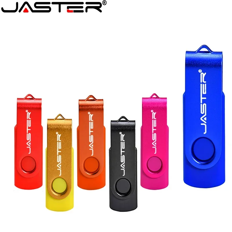 Jaster presente de negócios usb flash drive 128gb capacidade real pen drive 64gb rotativo memória vara 32gb alta velocidade usb vara 16gb