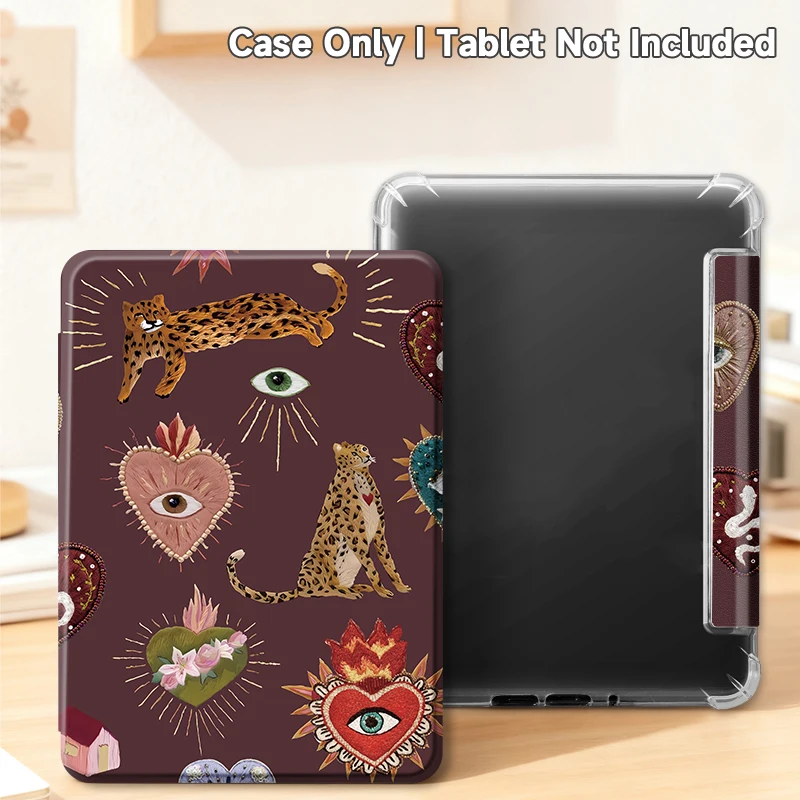 Capa universal kindle, para novo kindle 10/11/12th, kindle paperwhite5, sono/wake, à prova de choque, ideal para leitores eletrônicos, proteção total