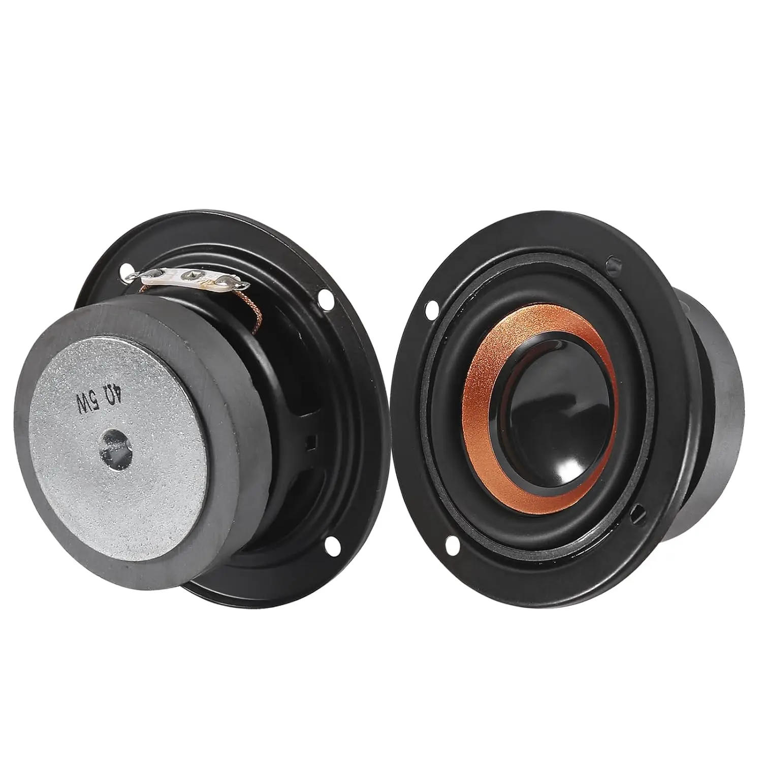 2 unidades de Alto-falantes Subwoofer de 63mm, 4 ohms, 5W, com Núcleo Magnético de 45mm, Redondos, para Graves Potentes, DIY Mini Portátil, para Caixas de Som Bluetooth