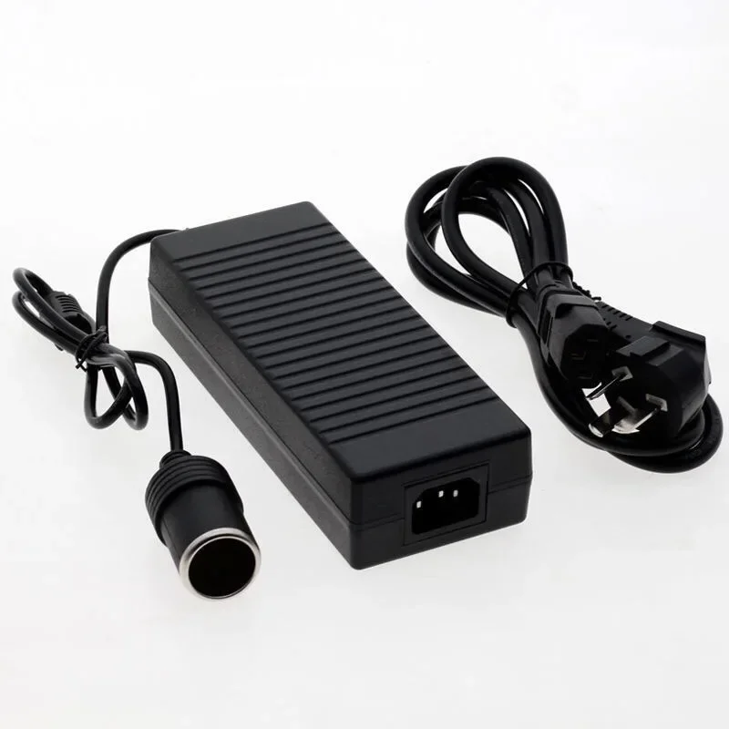 Adaptador de Energia para Carro 110V/220V para 12V 10A, Fonte de Alimentação DC para Acessórios Automotivos