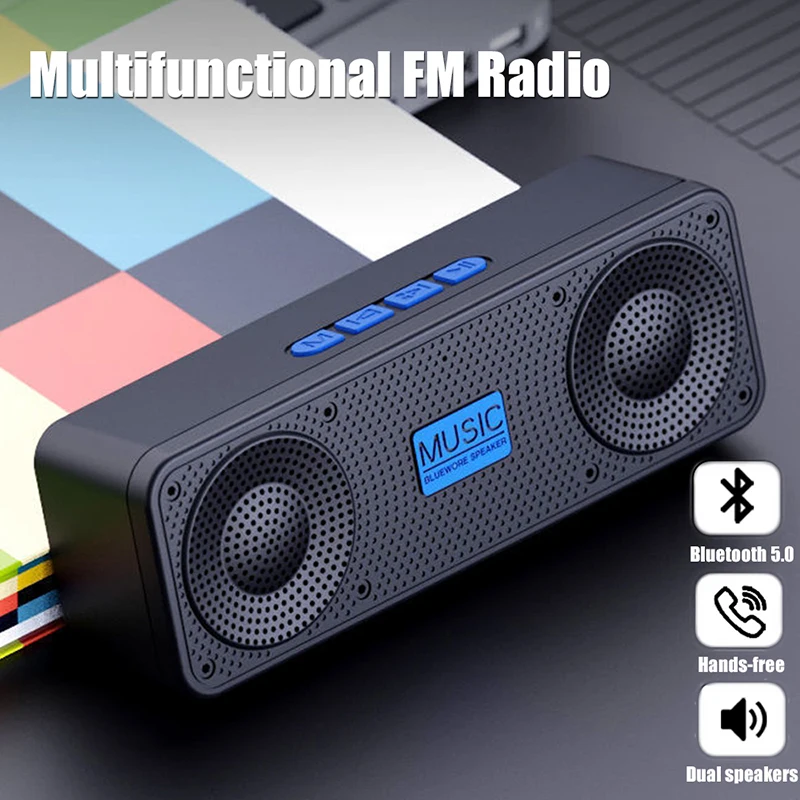 S18 Criativo Bluetooth Smart Speaker Celular Áudio Computador Subwoofer Sem Fio Ao Ar Livre Rádio Conveniente S18 Criativo Bluetooth Smart Speaker Celular Áudio Computador Subwoofer Sem Fio Ao Ar Livre Rádio Conveniente