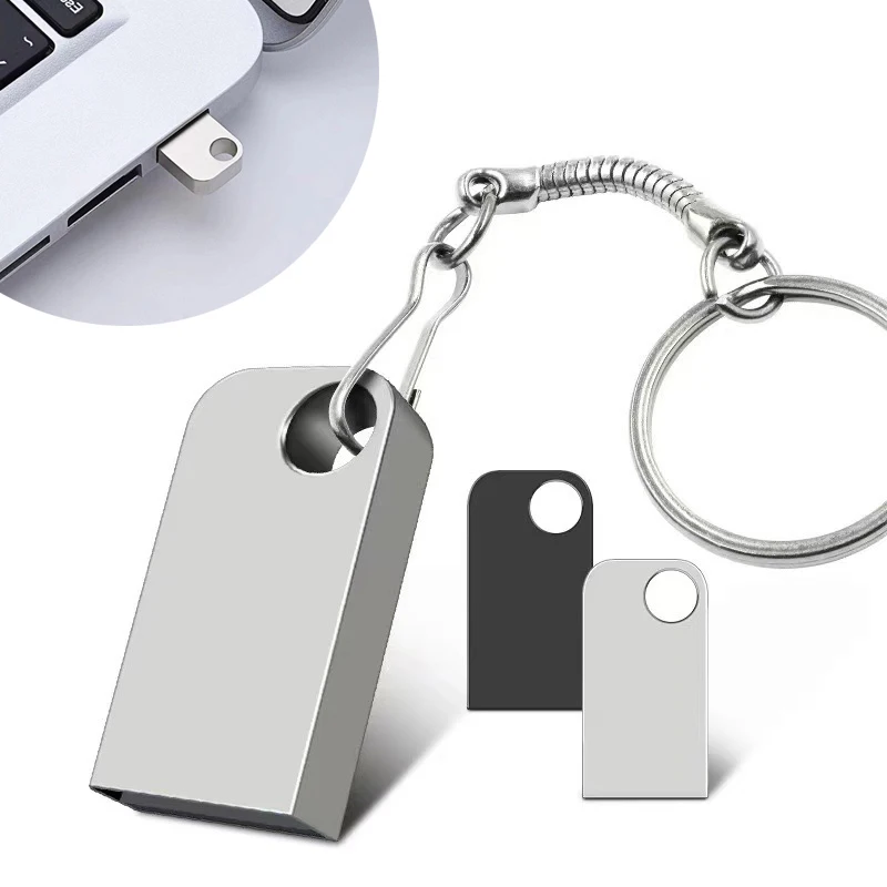 Pen Drive de Alta Velocidade, Pen Drive USB, Chaveiro, USB 3.0, 1TB, 2TB
