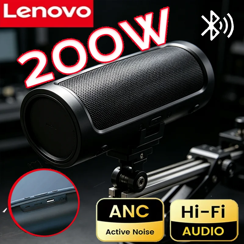 Caixas de Som Portáteis Sem Fio Lenovo TF USB FM, Alto-falantes Duplos, Reprodução Estéreo, Transmissão de Voz, Subwoofer, Alto-falante Bluetooth para Público Caixas de Som Portáteis Sem Fio Lenovo TF USB FM, Alto-falantes Duplos, Reprodução Estéreo, Transmissão de Voz, Subwoofer, Alto-falante Bluetooth para Público