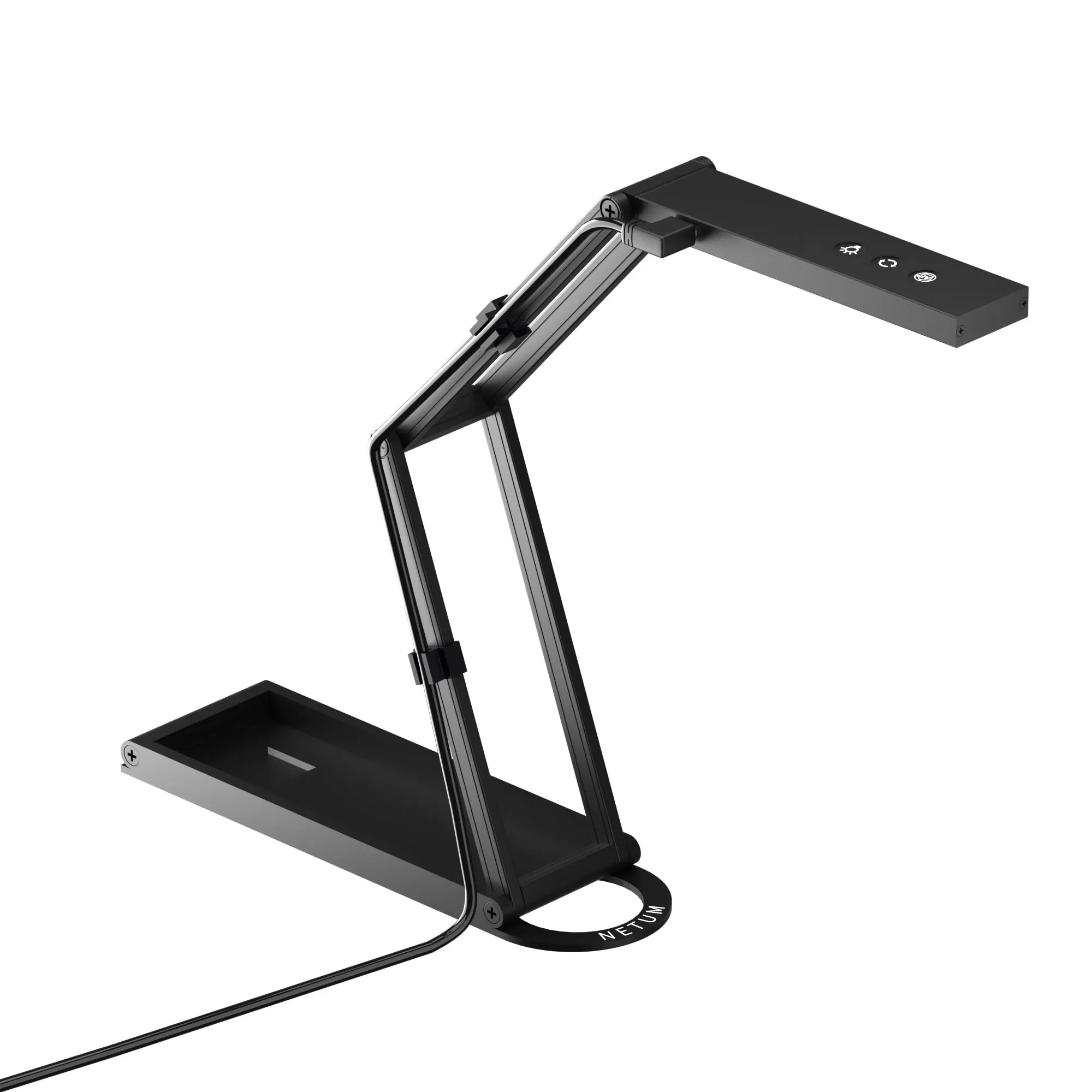 NETUM-Câmera de Documento e Webcam, 4K com Microfone, Visualizador USB, AutoFocus,Fold para Windows-Ensino Remoto, Demonstração ao Vivo