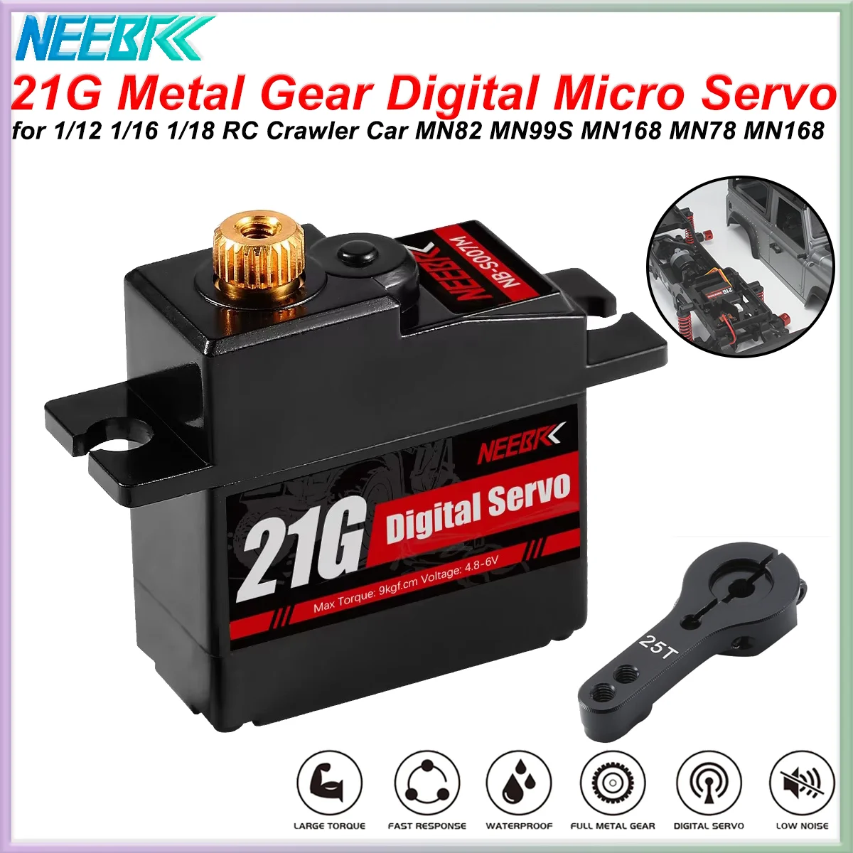 Neebrc 21g metal engrenagem à prova dwaterproof água digital rc servo para 1/14 1/16 1/18 rc carro drone barco hyper go 14209 14210 mn99s mn82 mn78 wpl Neebrc 21g metal engrenagem à prova dwaterproof água digital rc servo para 1/14 1/16 1/18 rc carro drone barco hyper go 14209 14210 mn99s mn82 mn78 wpl