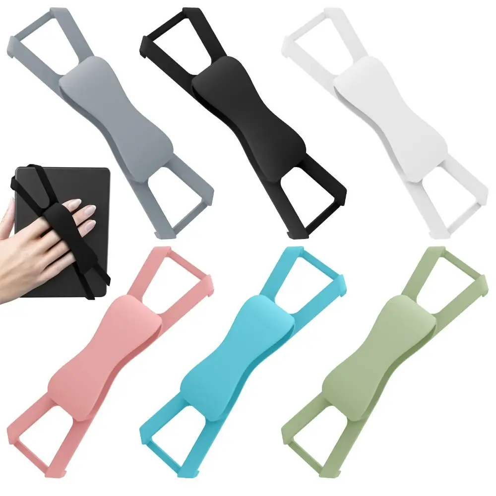 Alça de mão segura para tablet de silicone, 6/7/8/10 polegadas, ergonômica, portátil, alta elasticidade, para kindle/kobo/boox/lenovo