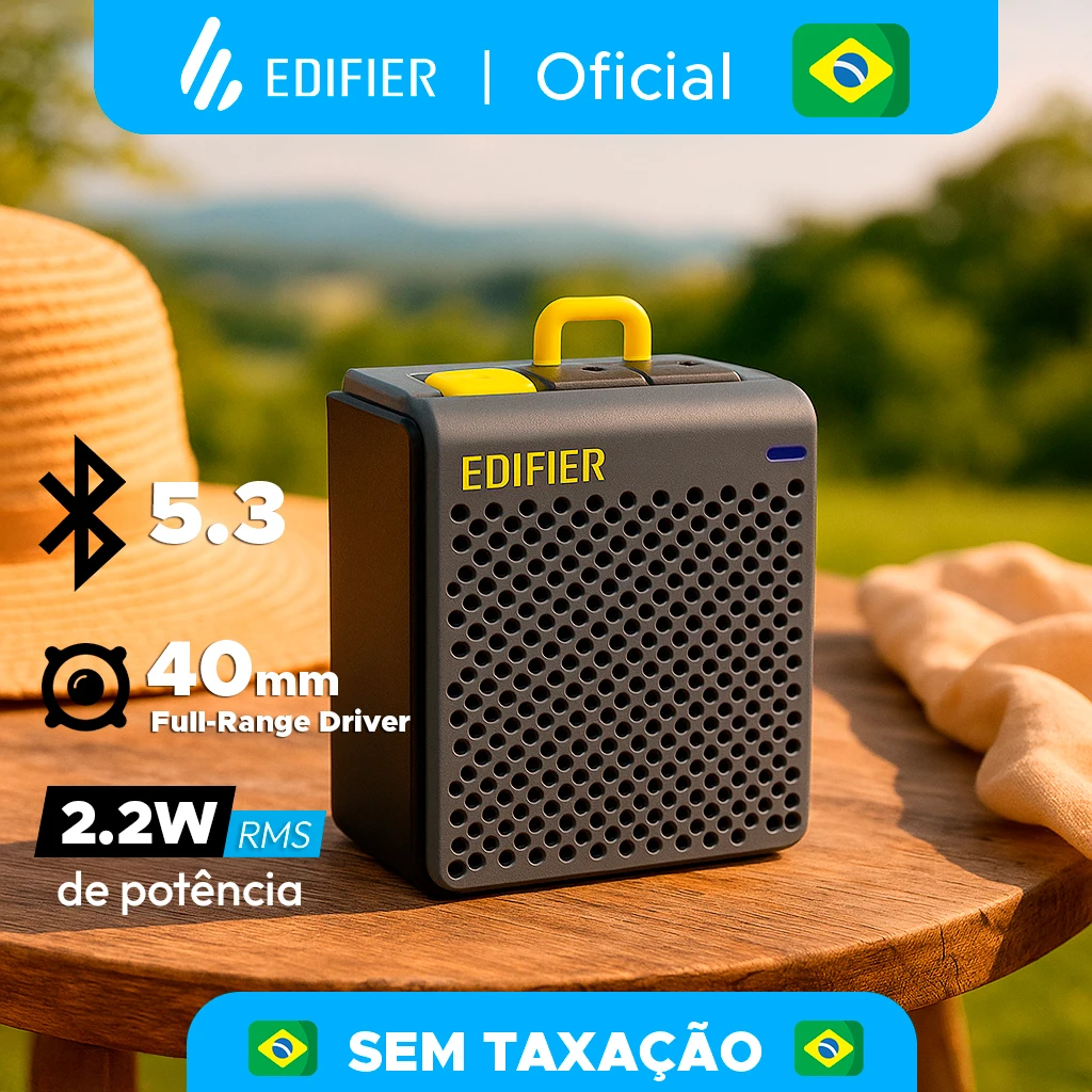 Caixa de som portátil EDIFIER MP85, Bateria 8h, Bluetooth 5.3 Caixa de som portátil EDIFIER MP85, Bateria 8h, Bluetooth 5.3