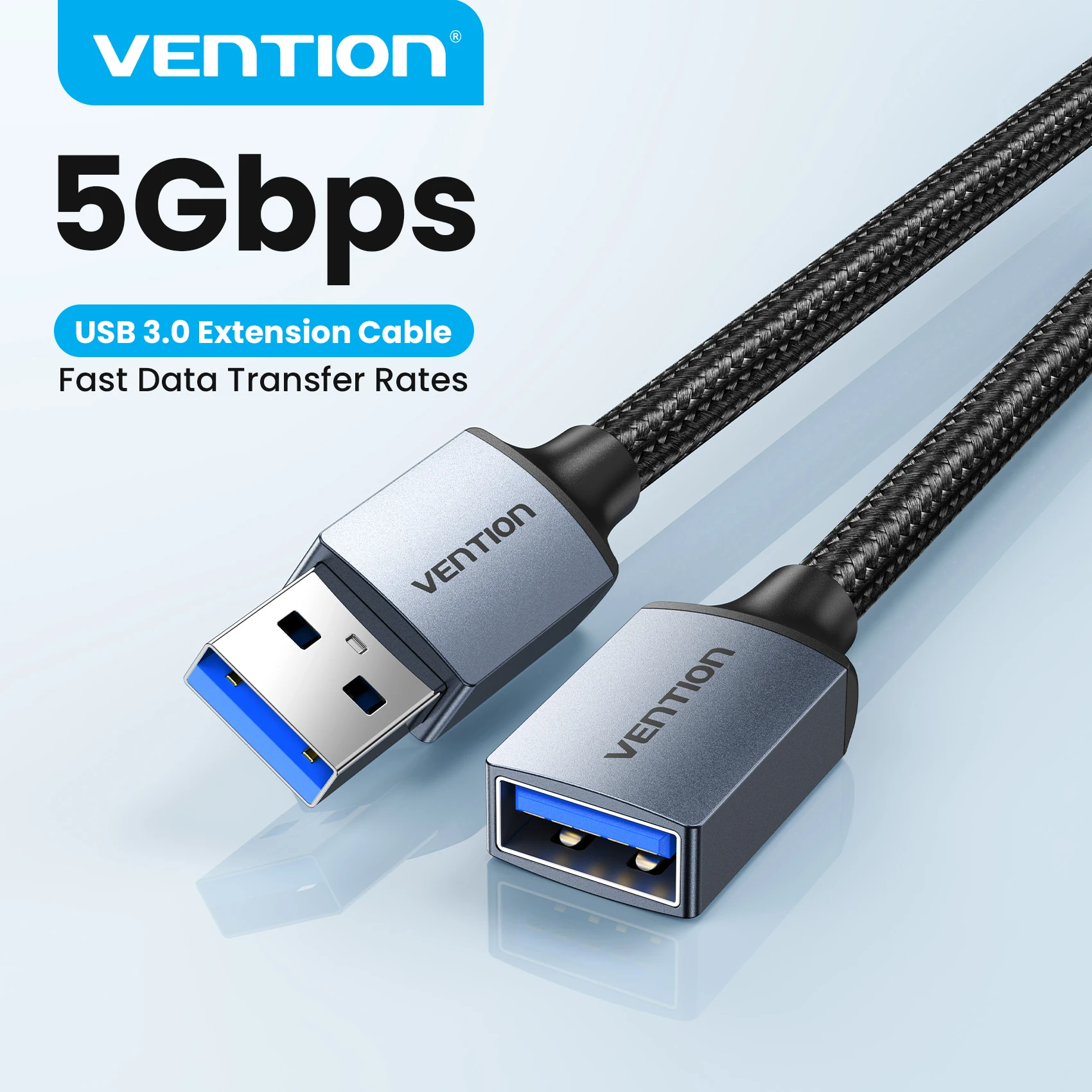 Vention cabo usb 3.0 cabo de extensão macho para fêmea 3.0 cabo extensor usb para ps4 xbox smart tv pc cabo de extensão usb