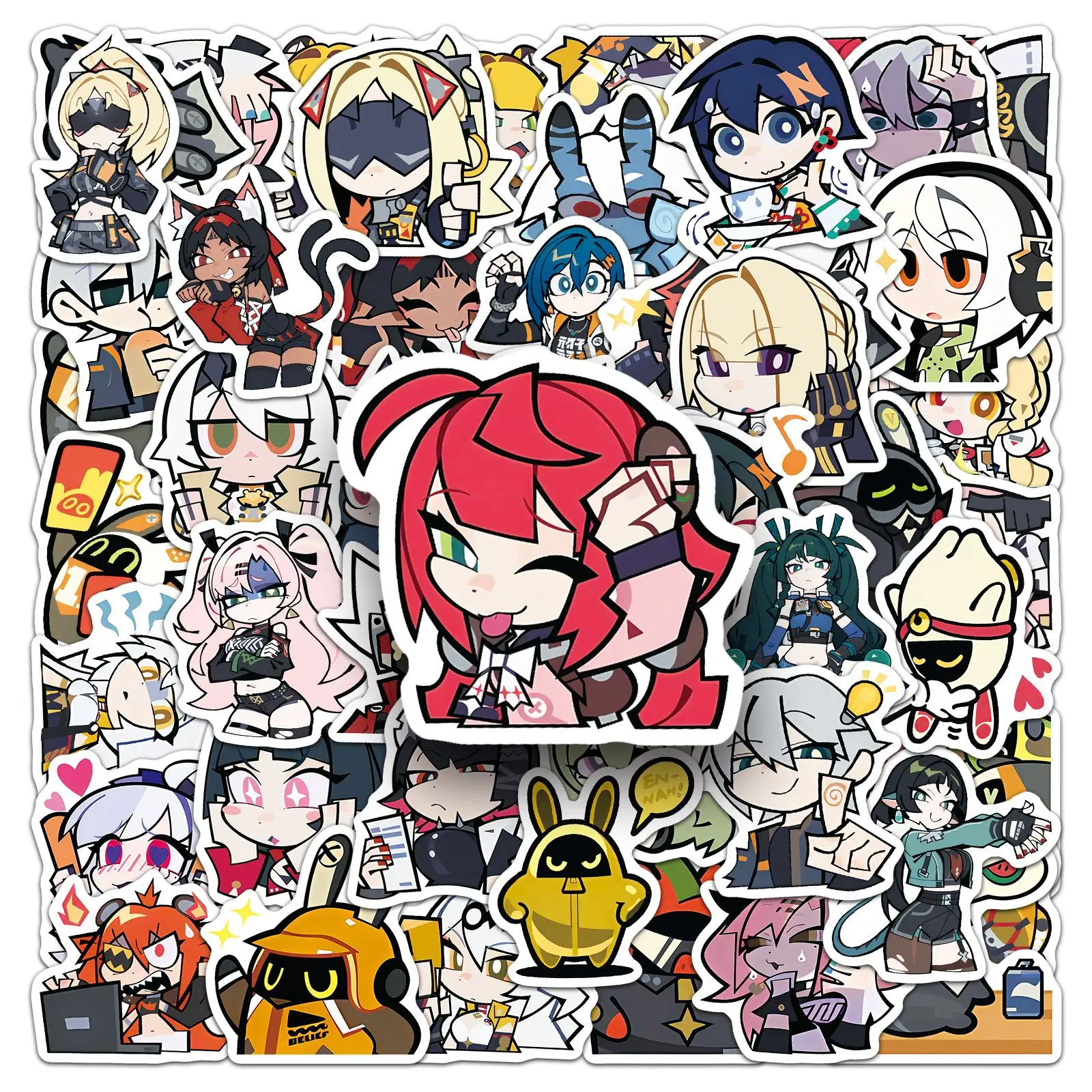 10/50 pçs zenless zona zero jogo adesivos personagem dos desenhos animados expressão graffiti decoração notebook mala guitarra telefone decalques 10/50 pçs zenless zona zero jogo adesivos personagem dos desenhos animados expressão graffiti decoração notebook mala guitarra telefone decalques