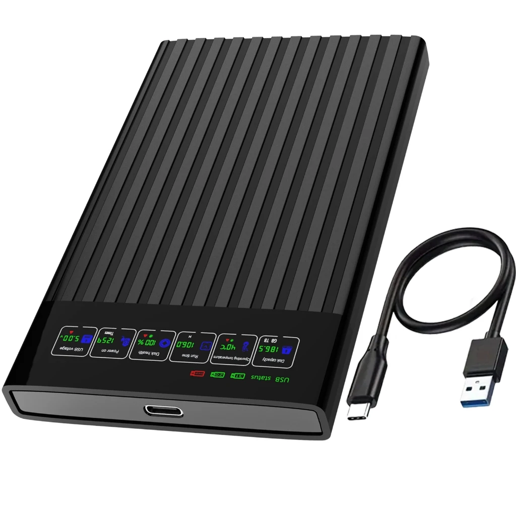 HDD SSD Caixa SATA de 2,5 polegadas USB 3.1 HDD Gabinete 6 Gbps Capas de disco rígido móvel para PC HDD SSD Caixa SATA de 2,5 polegadas USB 3.1 HDD Gabinete 6 Gbps Capas de disco rígido móvel para PC