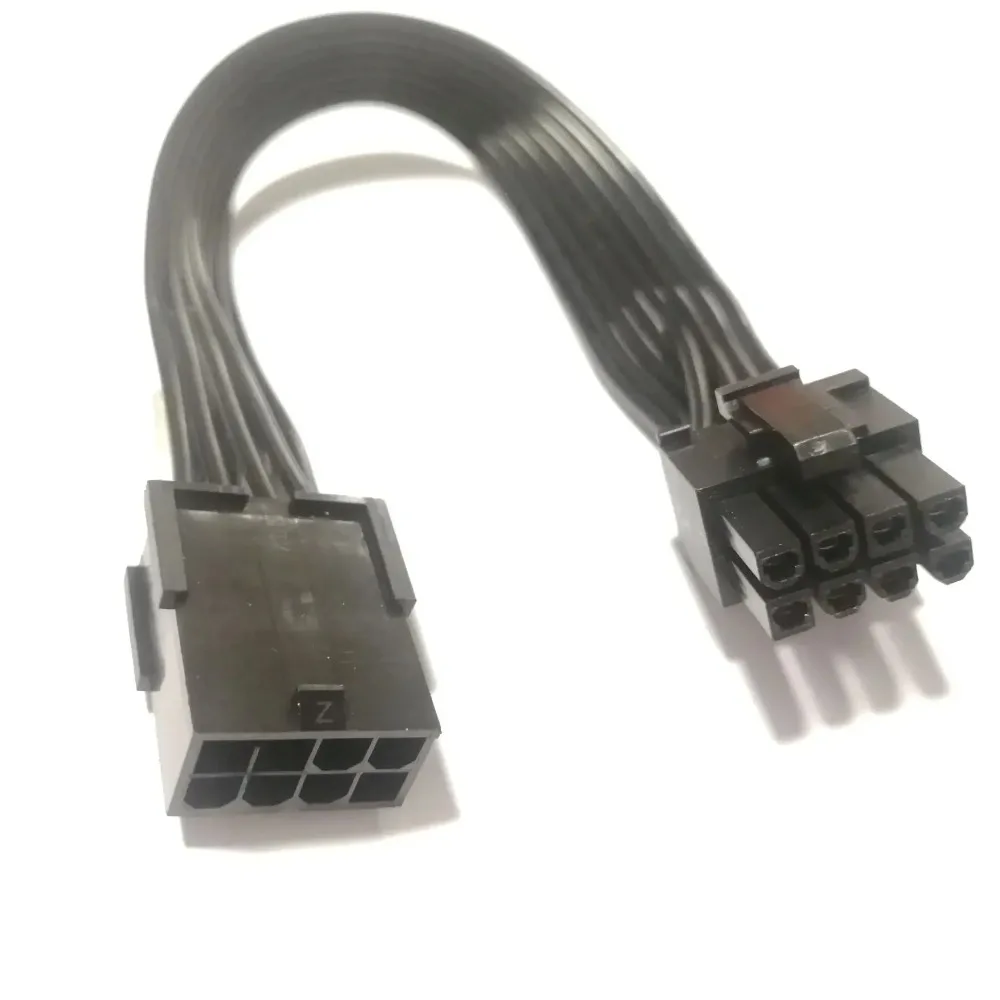 Placa de exibição de vídeo gráfica pci-e pcie gpu 8pin fêmea para 8p 6 + 2 pinos macho cabo de extensão de fonte de alimentação 18awg fio 20/30/50/60cm