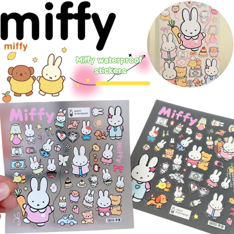 Novo Adesivo Miffy Boris Bear Criativo de Alto Valor, Estampa de Boneco de Anime e Desenho Animado, Adesivos Fofos Impermeáveis para Caderno e Mesa de Estudante DIY Novo Adesivo Miffy Boris Bear Criativo de Alto Valor, Estampa de Boneco de Anime e Desenho Animado, Adesivos Fofos Impermeáveis para Caderno e Mesa de Estudante DIY