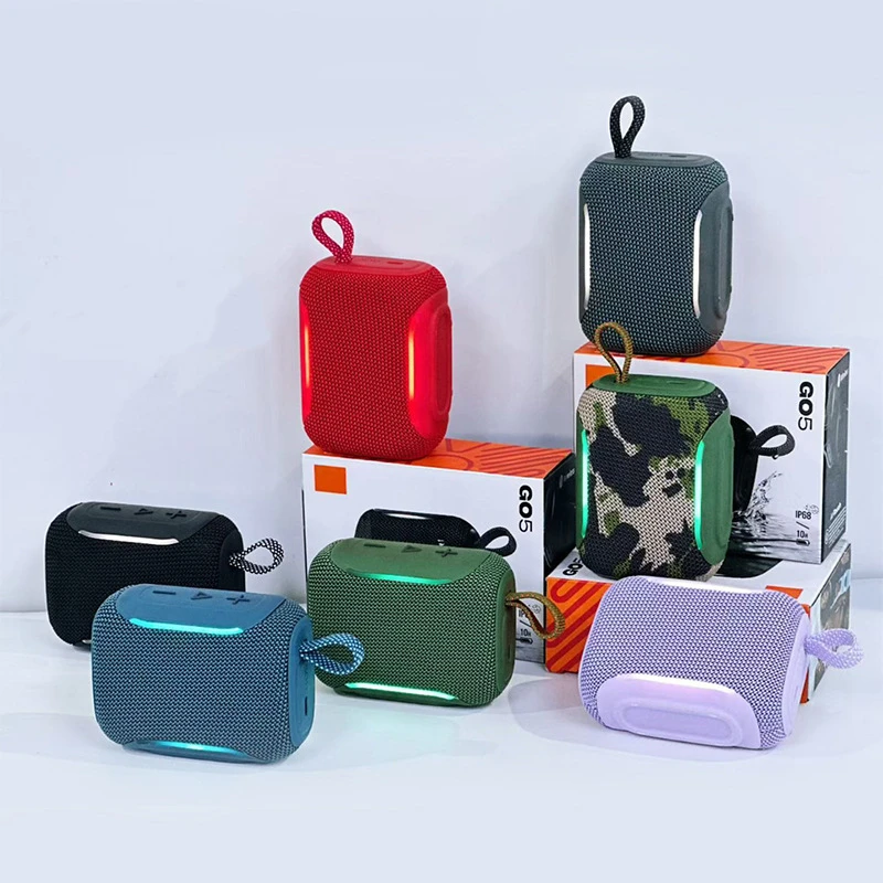 Caixas de Som Portáteis Bluetooth 5.4 Go5, Áudio Hi-Fi, IP68 à Prova d'Água, Microfone Embutido, Alto-falante de Malha Dupla Face para Festa ao Ar Livre Caixas de Som Portáteis Bluetooth 5.4 Go5, Áudio Hi-Fi, IP68 à Prova d'Água, Microfone Embutido, Alto-falante de Malha Dupla Face para Festa ao Ar Livre