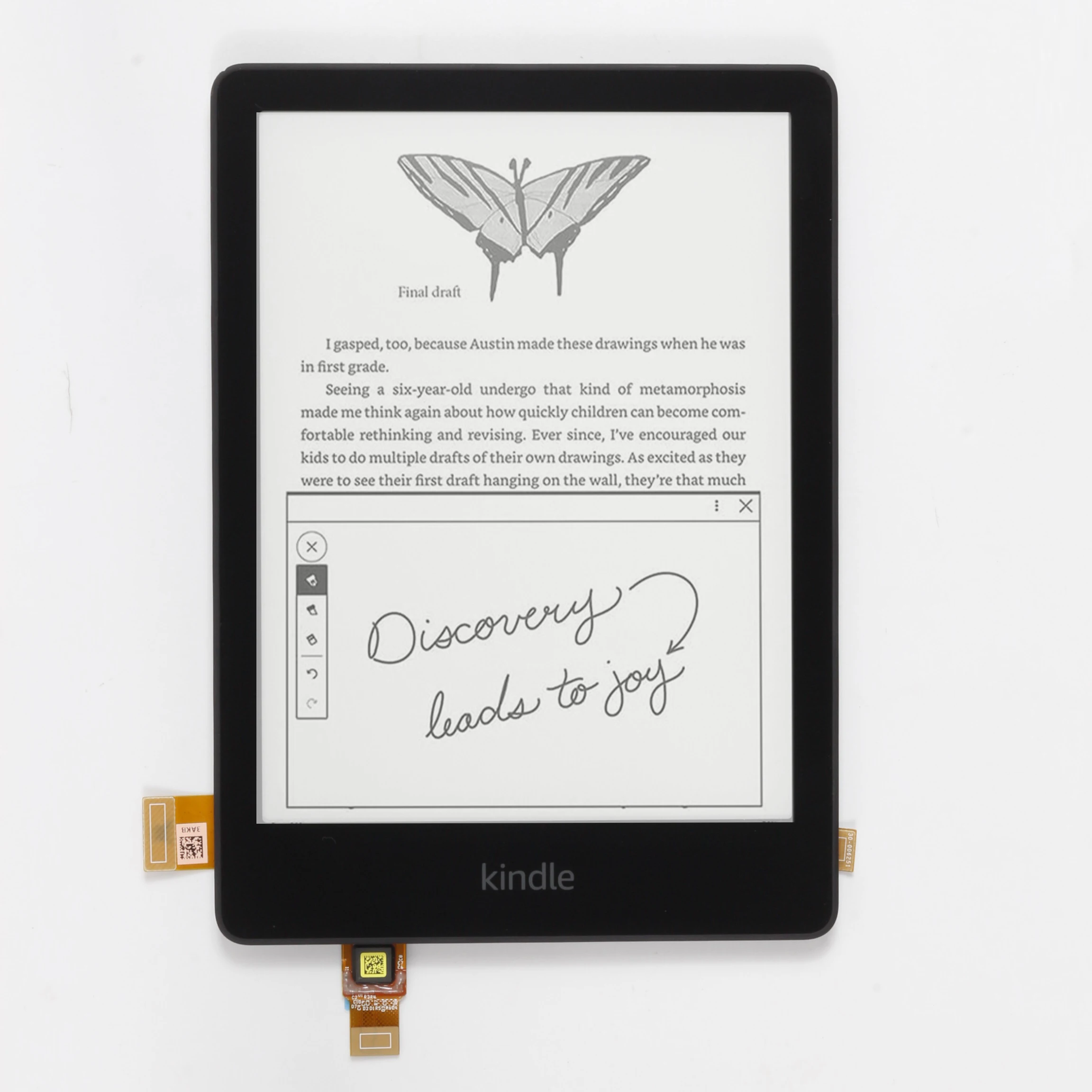 Tela LCD Original de 6.8 Polegadas 1236 x 1648 ED068KC5 Eink Carta para Kindle Paperwhite 5 M2L4EK 11ª Geração KPW5 Leitor de E-book