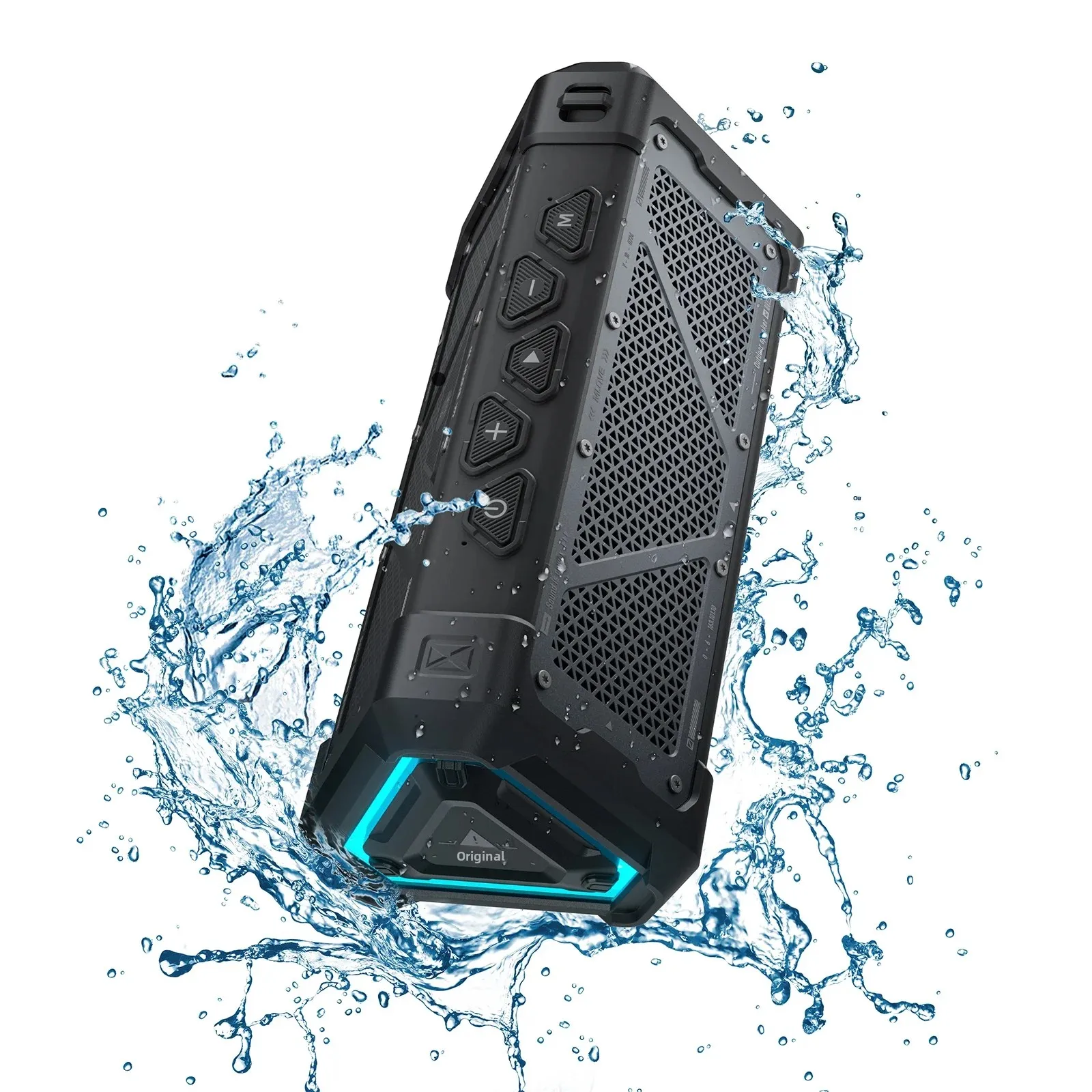 Caixa de Som Bluetooth MLOVE P3 40W para Exterior – À Prova d'Água IPX7, Bluetooth 5.3, Som Estéreo, Luzes RGB, Suporta Cartão Micro SD e TF Caixa de Som Bluetooth MLOVE P3 40W para Exterior – À Prova d'Água IPX7, Bluetooth 5.3, Som Estéreo, Luzes RGB, Suporta Cartão Micro SD e TF
