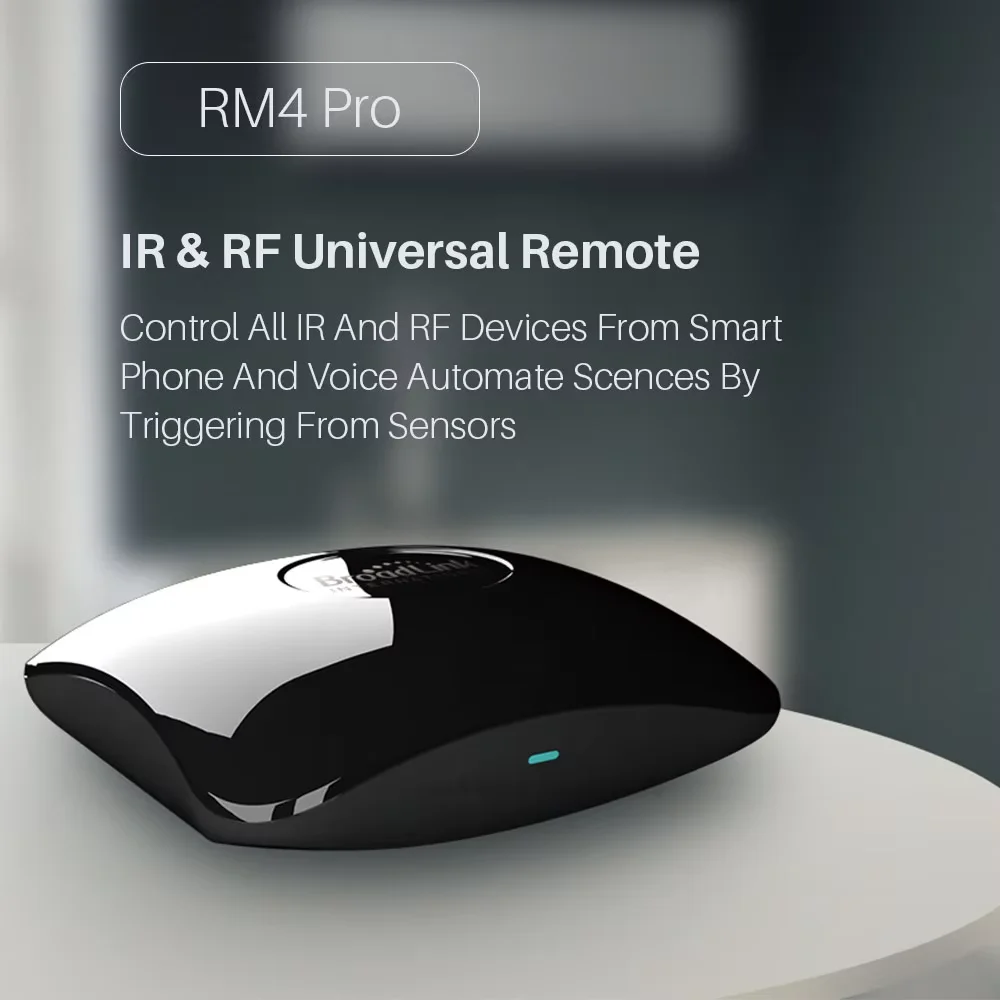 Broadlink rm4 pro com plugue ue/reino unido/eua ir rf wifi hub de controle remoto universal automação residencial inteligente tv ventilador ac compatível