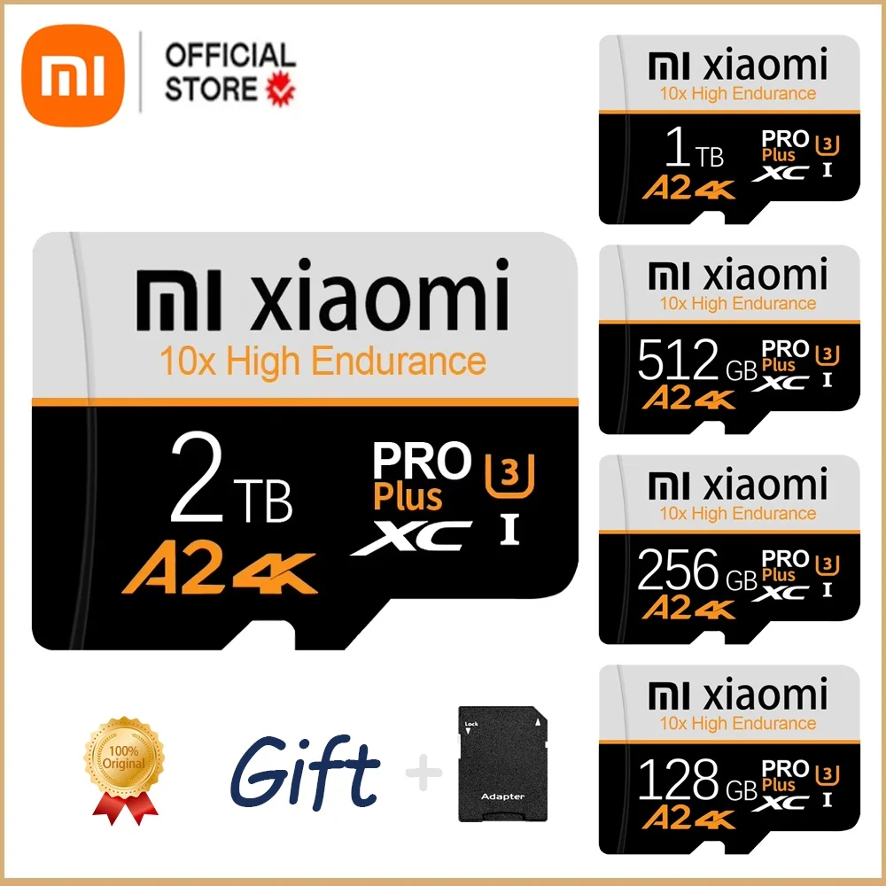 Cartão de memória Micro SD 1TB 512GB, cartão de memória SD de alta velocidade 256GB 128GB, cartão flash TF para jogos e vídeos, para laptop PH, cartão Micro SD/AI