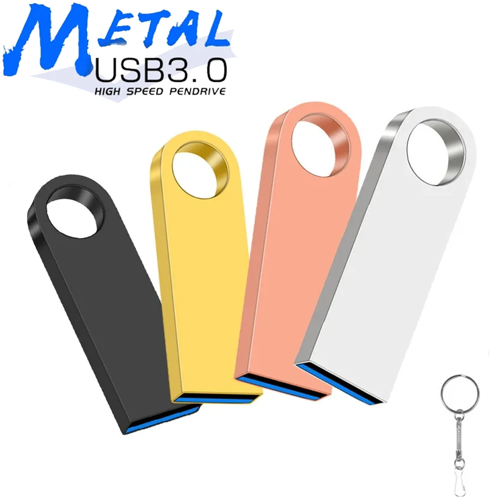 100% original de metal usb flash disk usb 3.0 8gb 16gb 32gb 64gb metal de alta velocidade mini u disk pen drive 128gb u disco memória vara