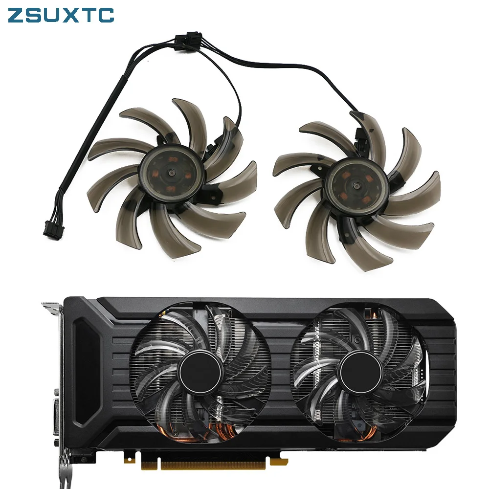 2 pcs/set 87mm(90mm) GA91S2U, ventilador de placa de vídeo GPU, para ventilador Palit GeForce CMP 30HX 6G, GTX 1080 1070 Ti 1060 Dual, Substituir FDC10H12S9-C