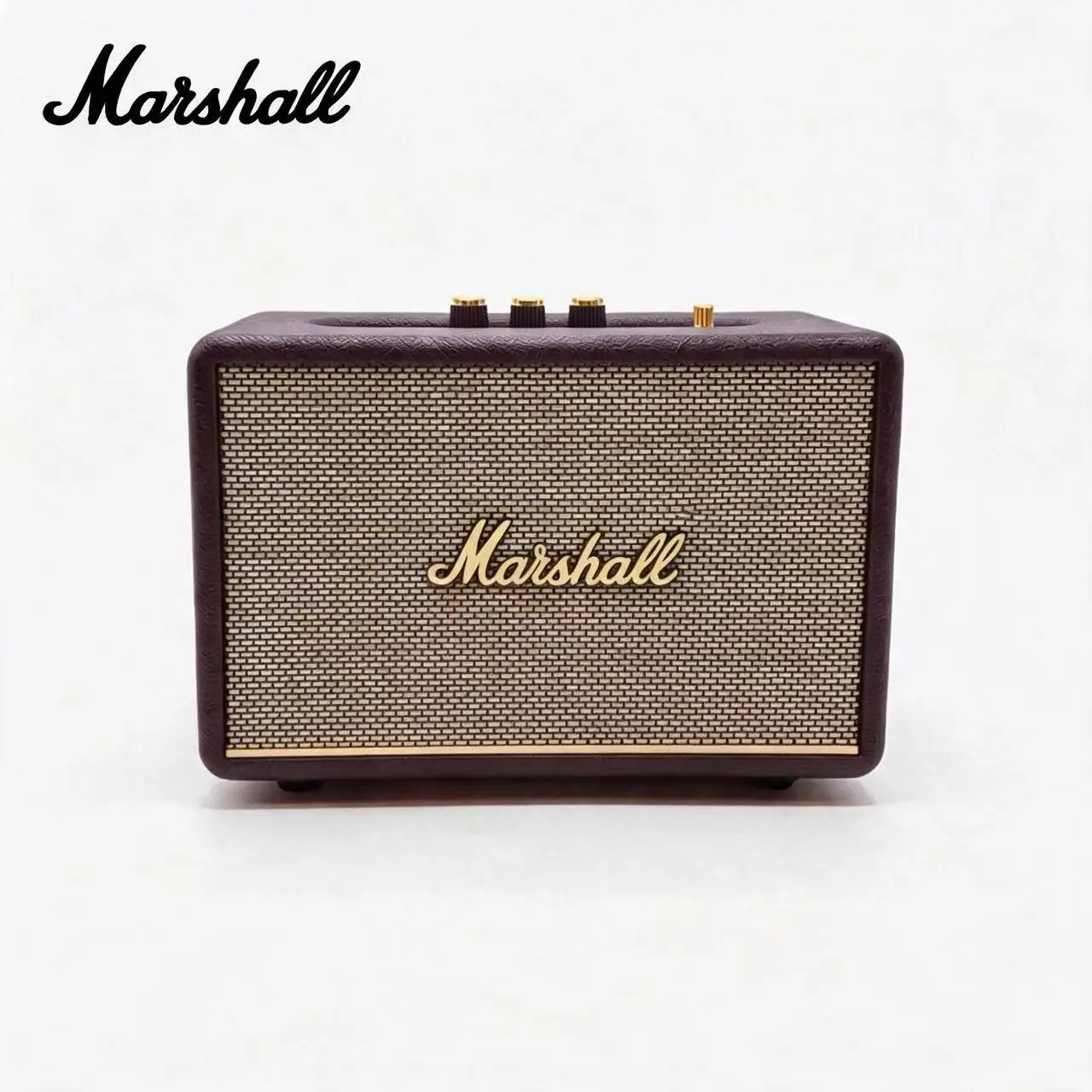 Caixa de Som Bluetooth Portátil Marshall Acton III – Subwoofer Sem Fio Vintage com Som Estéreo para Casa e Exterior