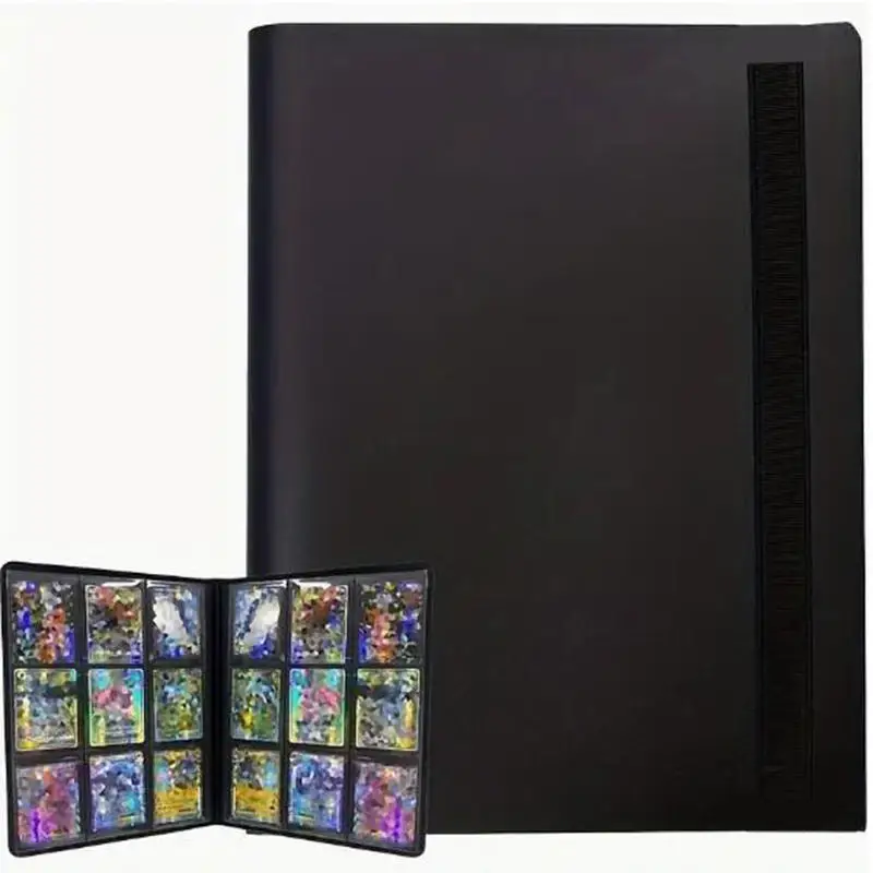 Álbum de fichário de cartão colecionável 160/360/480 suporte de cartão 4/9/12 grades álbum fichário de cartão de grande capacidade notebook Álbum de fichário de cartão colecionável 160/360/480 suporte de cartão 4/9/12 grades álbum fichário de cartão de grande capacidade notebook