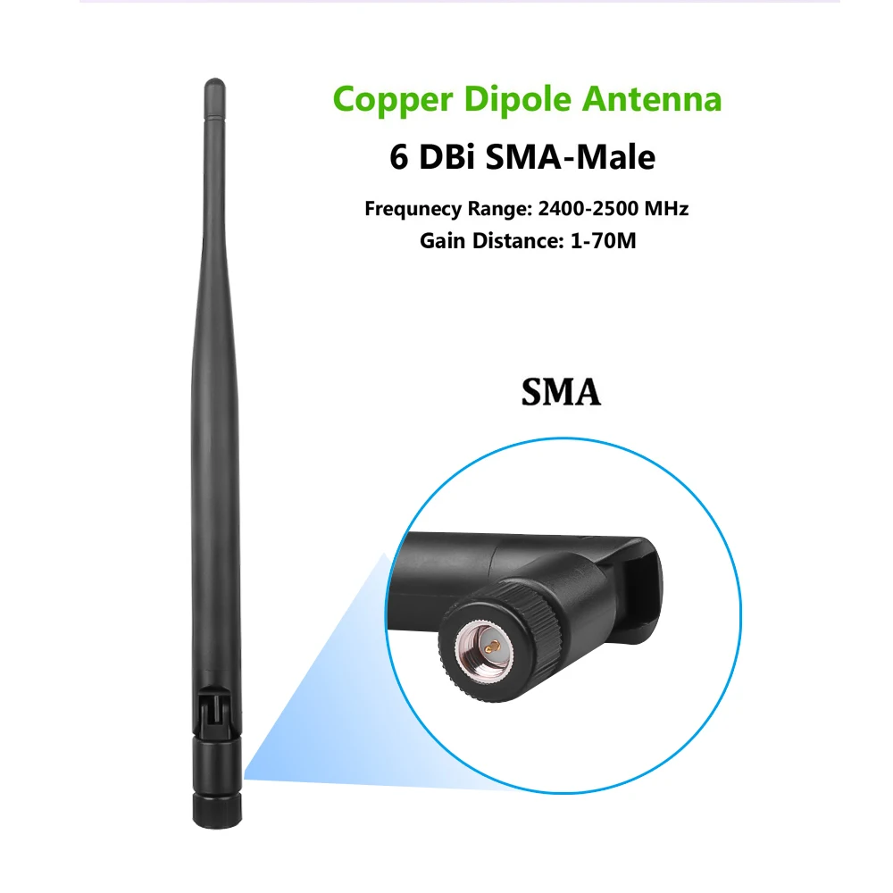 Antena WiFi Kebidumei 5dBi SMA para Roteador Sem Fio 2.4GHz 802.11b/g com Cabo Pigtail Mini PCI U.FL IPX para SMA Macho Antena WiFi Kebidumei 5dBi SMA para Roteador Sem Fio 2.4GHz 802.11b/g com Cabo Pigtail Mini PCI U.FL IPX para SMA Macho