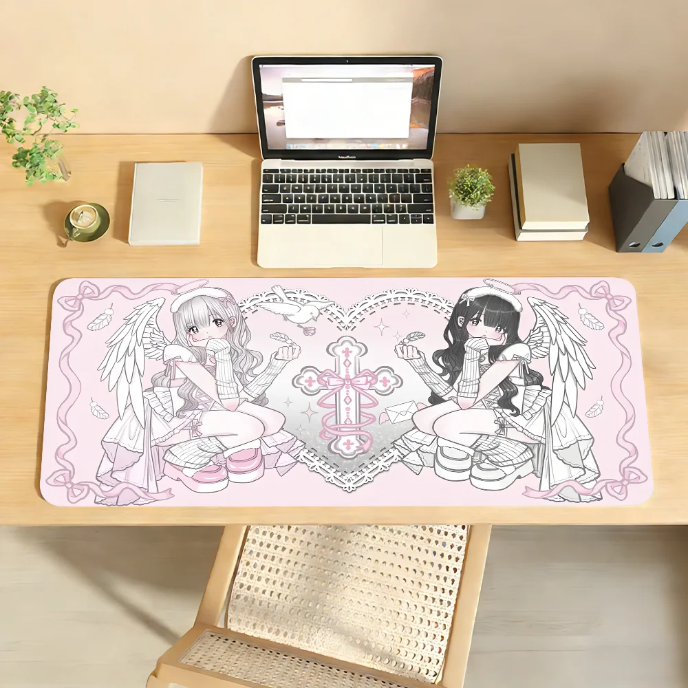 Mouse Pad de Borracha Antiderrapante Jirai Kei para Computador e Laptop - Decoração para Gamers