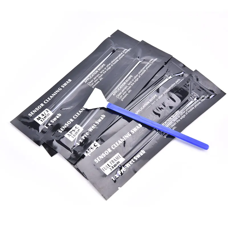 5 pçs kit de limpeza de sensor molhado cotonete ultra para canon nikon sony câmera digital ccd ou cmos