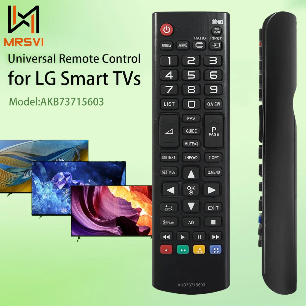 Controle Remoto Universal MRSVI AKB73715603 Compatível com TV Smart LG, Controle Substituto para Modelos de TV Smart LG