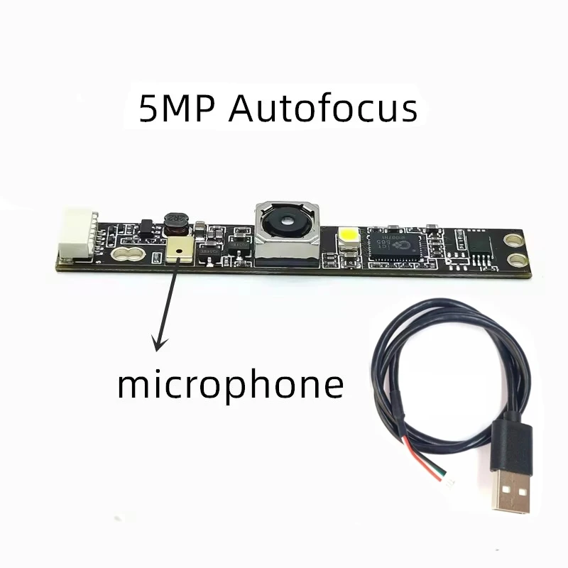 Placa de módulo de câmera usb ov5640, 5mp, resolução 2592x1944, para laptop, pc, computador, autofoco, módulo de webcam com microfone Placa de módulo de câmera usb ov5640, 5mp, resolução 2592x1944, para laptop, pc, computador, autofoco, módulo de webcam com microfone