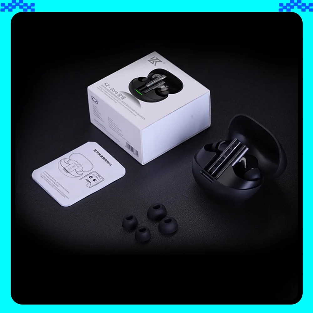 Kz sora fones de ouvido sem fio alta fidelidade baixo atraso fones de ouvido bluetooth 5.4 bateria longa vida fone de ouvido gamer acessórios presente personalizado