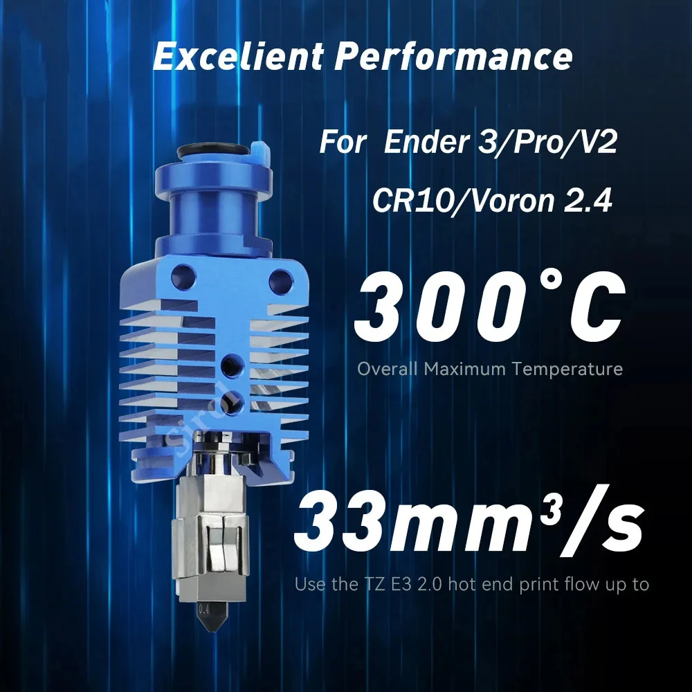 Nova atualização tz e3 2.0 kit hotend cabeça de impressão de alta velocidade para ender 3/cr10/voron 2.4 extrusora hi-end j-head para ender 3 v2 cr10 Nova atualização tz e3 2.0 kit hotend cabeça de impressão de alta velocidade para ender 3/cr10/voron 2.4 extrusora hi-end j-head para ender 3 v2 cr10