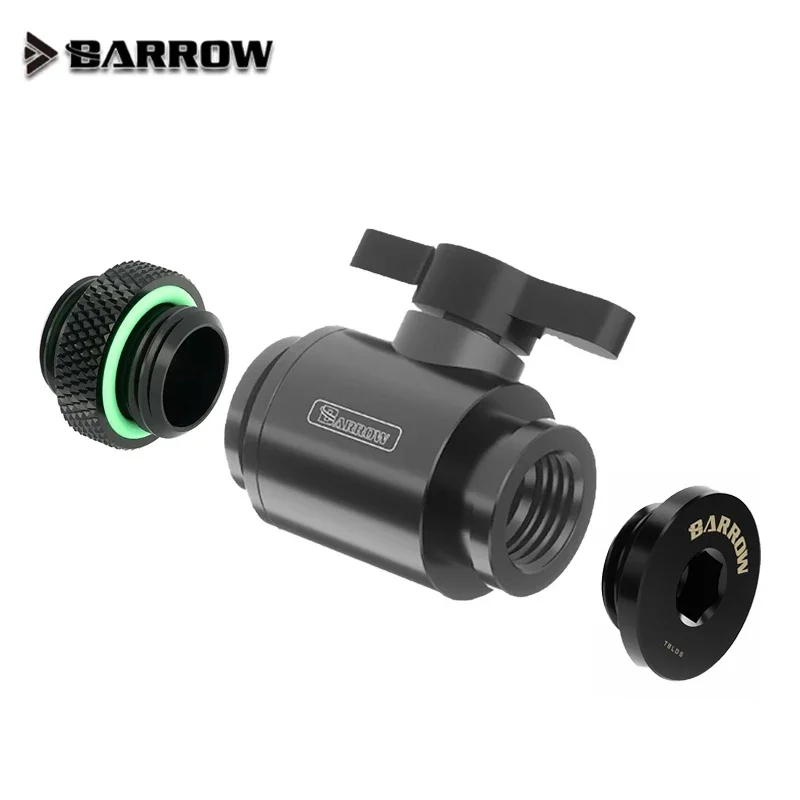 Carrinho de mão kit interruptor válvula água interruptor + plugue + macho para macho encaixe duplo interno g1/4 rosca conector refrigerador água TLQFS-V1