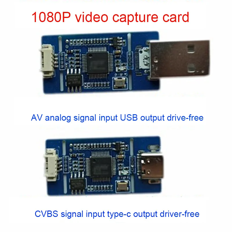 Módulo de Captura de Sinal Analógico CVBS para USB, Câmera Digital USB, Módulo CVBS para USB UVC, Plug and Play sem Driver para Android