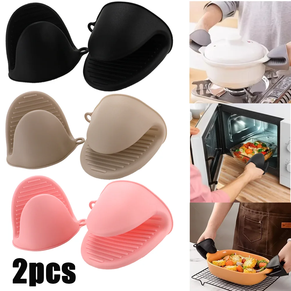 2 pçs luvas de forno silicone resistente ao calor pitada luvas anti escaldante antiderrapante luvas espessadas aperto de microondas tigela pote ferramenta de cozinha 2 pçs luvas de forno silicone resistente ao calor pitada luvas anti escaldante antiderrapante luvas espessadas aperto de microondas tigela pote ferramenta de cozinha