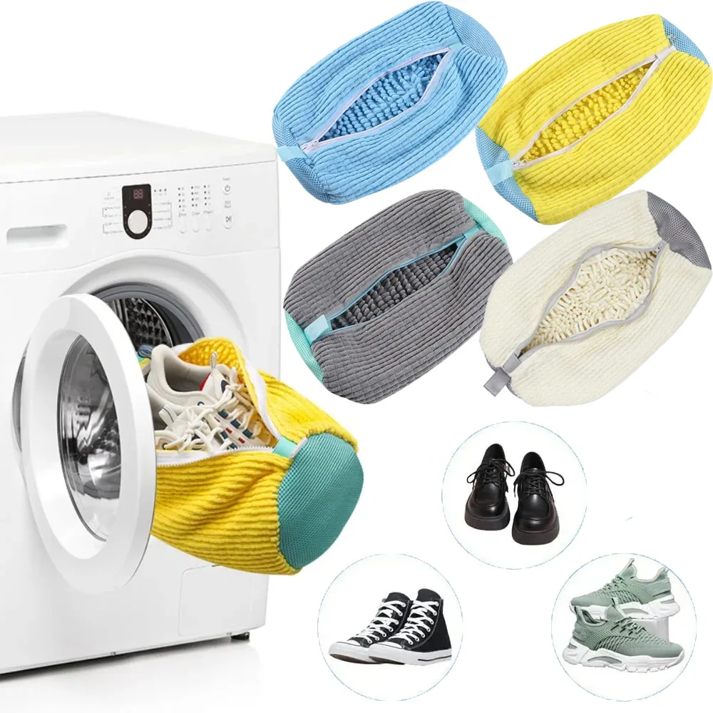 Saco para Lavar Sapatos para Secadora, Limpeza de Calçados em Lavanderia Integrada, Reutilizável para Máquina de Lavar, Roupas Delicadas, Extra Grande e Durável