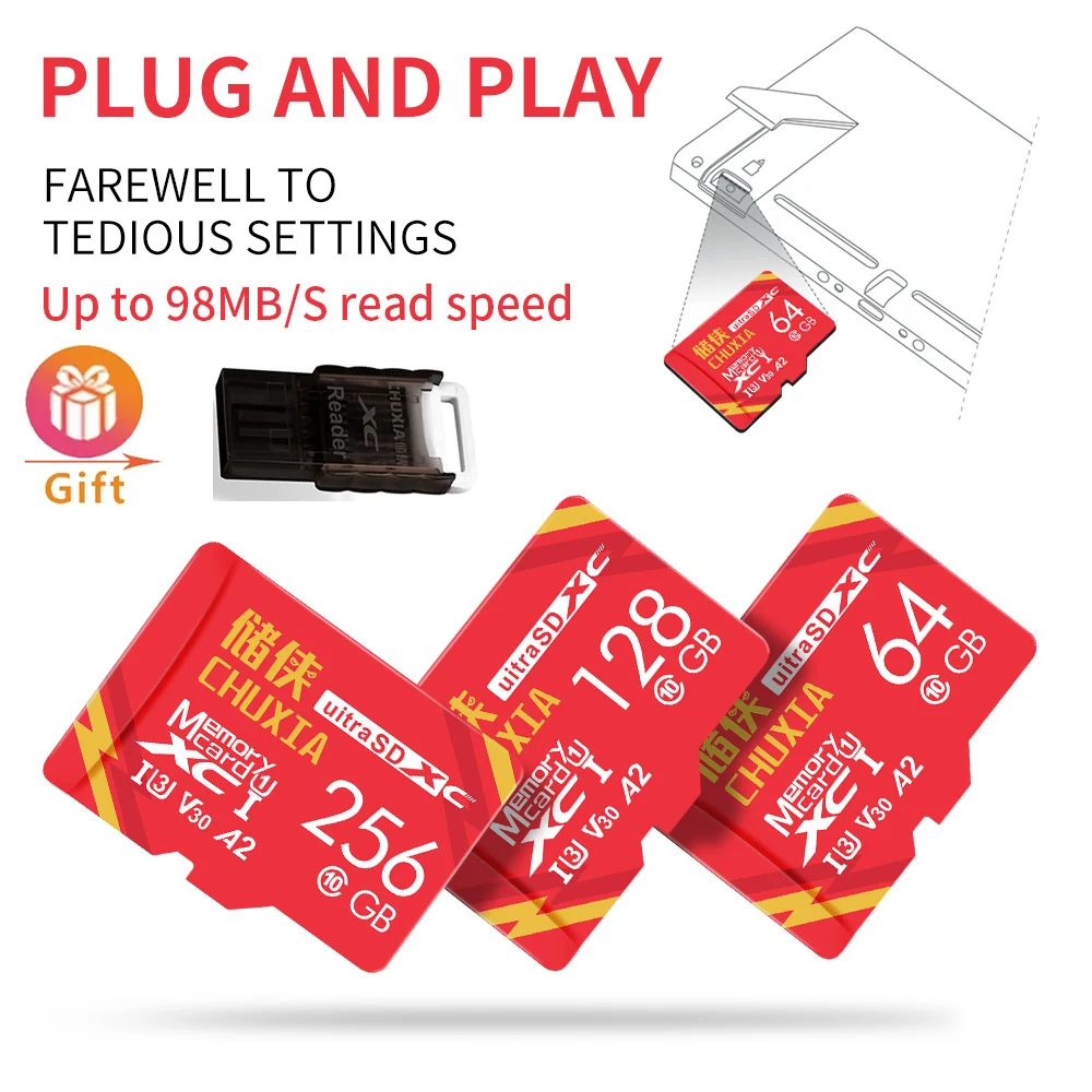 Cartões de Memória 16GB Mini SD de Alta Velocidade Classe 10 Cartão de Memória TF para Smartphone Frete Grátis Leitor de Cartão Cartão Flash TF