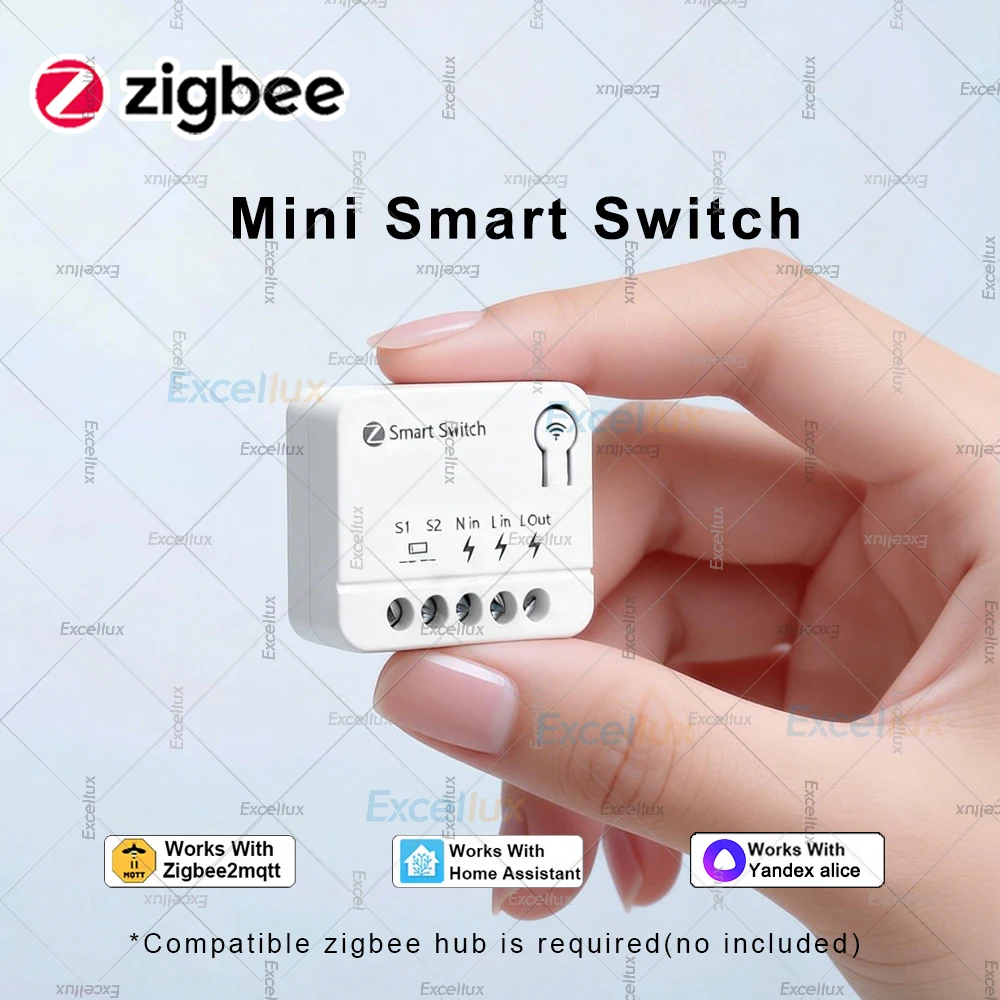 Módulo Interruptor Inteligente Mini Zigbee 10A DIY para Iluminação, Relé Disjuntor com Controle por Aplicativo Inteligente, Compatível com Home Assistant e Zigbee2MQTT Módulo Interruptor Inteligente Mini Zigbee 10A DIY para Iluminação, Relé Disjuntor com Controle por Aplicativo Inteligente, Compatível com Home Assistant e Zigbee2MQTT