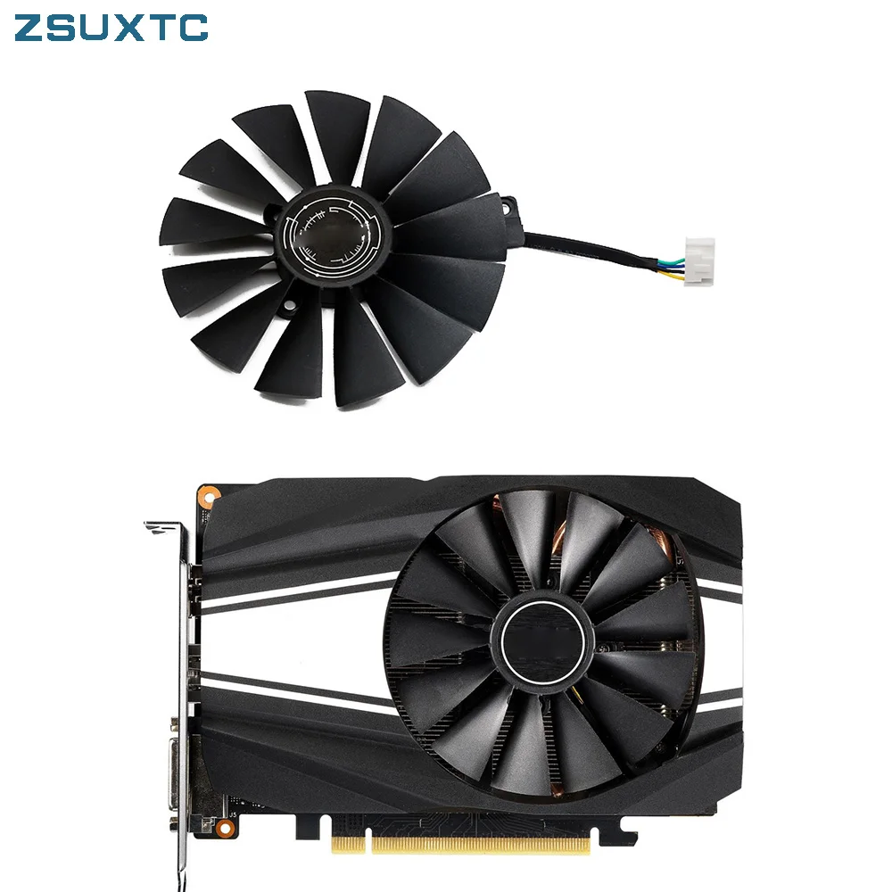 FDC10U12D9-C T129215BH GTX1660 GPU VENTILADOR, ASUS Phoenix GTX 1660 SUPER 、 1660TI 1660 RTX 2060 Phoenix Ventilador de resfriamento de placa de vídeo