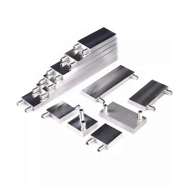 CPU Água Cooling Block, alumínio Computador Water-Cooled Radiador, placa gráfica, disco rígido, semicondutor Calor Sink trocador de calor
