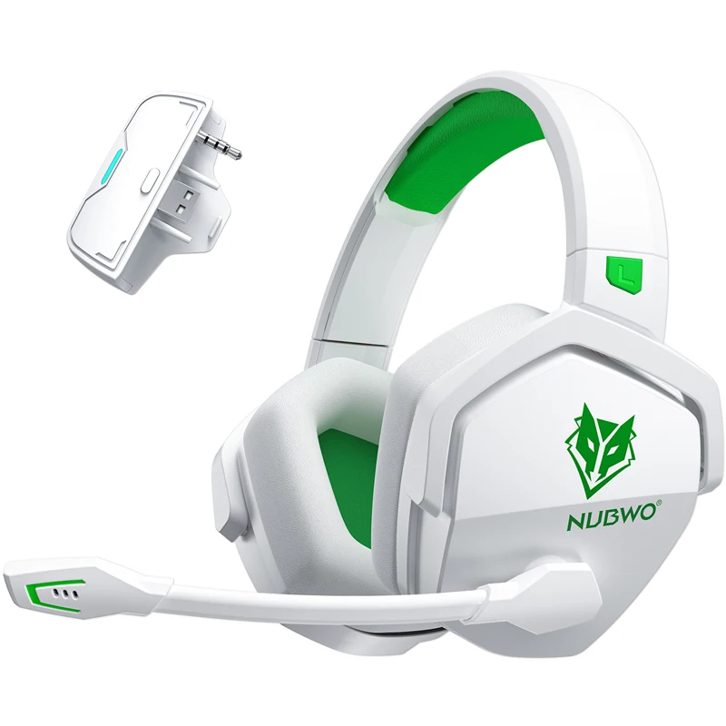 Fone de Ouvido Gamer Sem Fio NUBWO para Xbox Series X/S, Xbox One, 3-em-1, 2.4GHz, Bluetooth 5.3, Fones de Ouvido com Fio de 3.5mm para PS5, PC