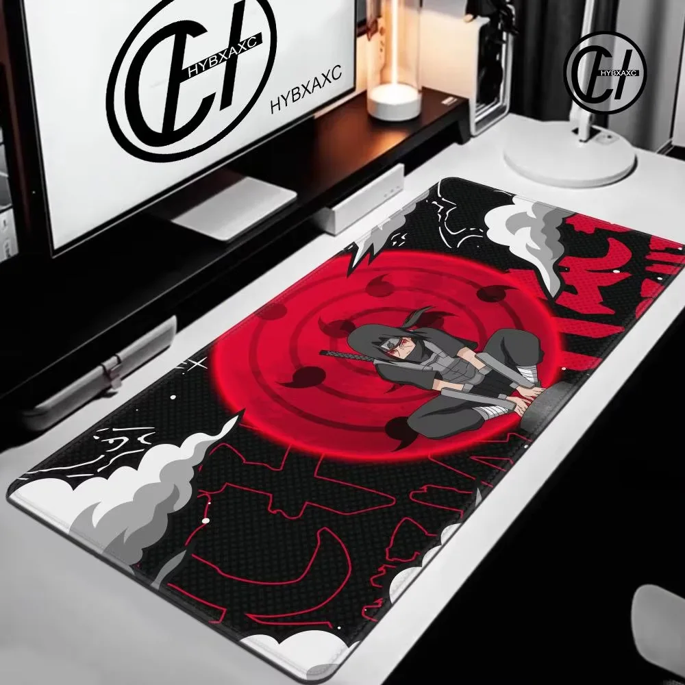 Mouse Pads Gamer Naruto Itachi Uchiha para PC, Grande 900x400, Tapete de Mesa para Teclado, Mousepad de Anime para Jogos