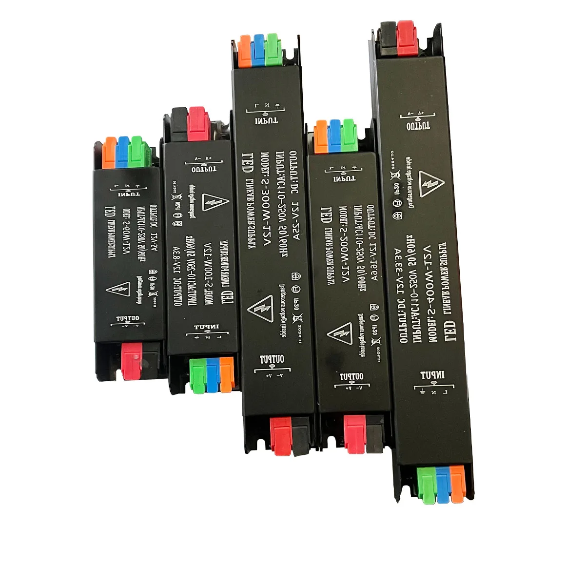 Transformadores de iluminação de fonte de alimentação LED 60W 100W 200W 300W 400W 500W AC110-250V Driver adaptador para luzes de tira LED DC12V/24V