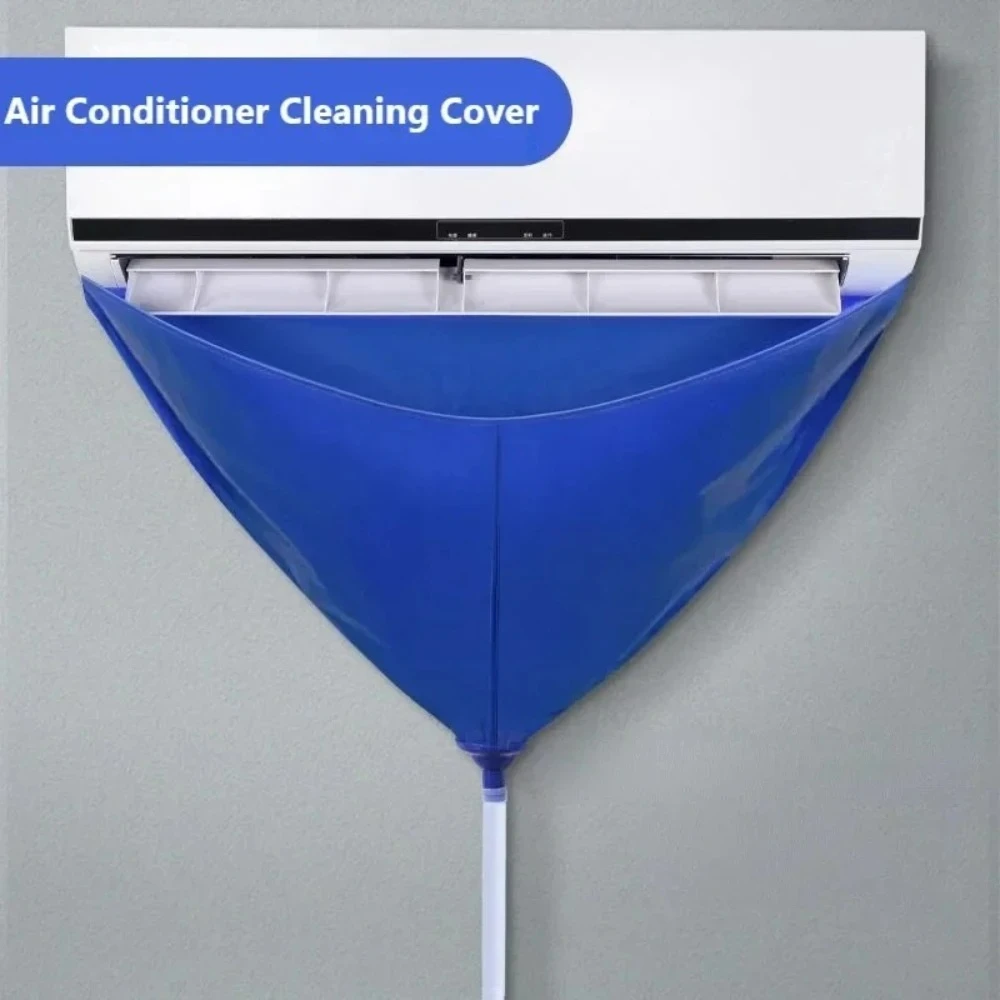 Capa de Limpeza para Ar Condicionado de 100cm em PVC Reforçado com Tubo de Água para Ar Condicionado Split de 1-1.5P